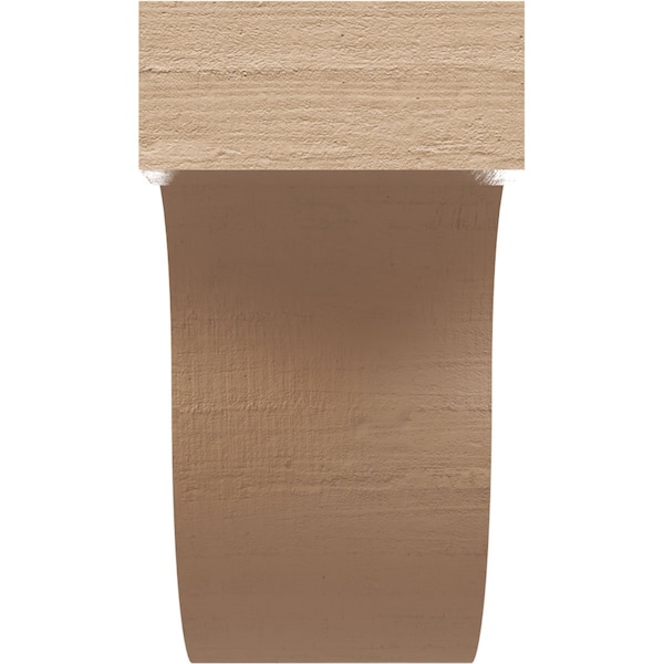 2in. W X 4in. D X 4in. H Series 1 Del Monte Rough Cedar Woodgrain TimberThane Corbel, Primed Tan